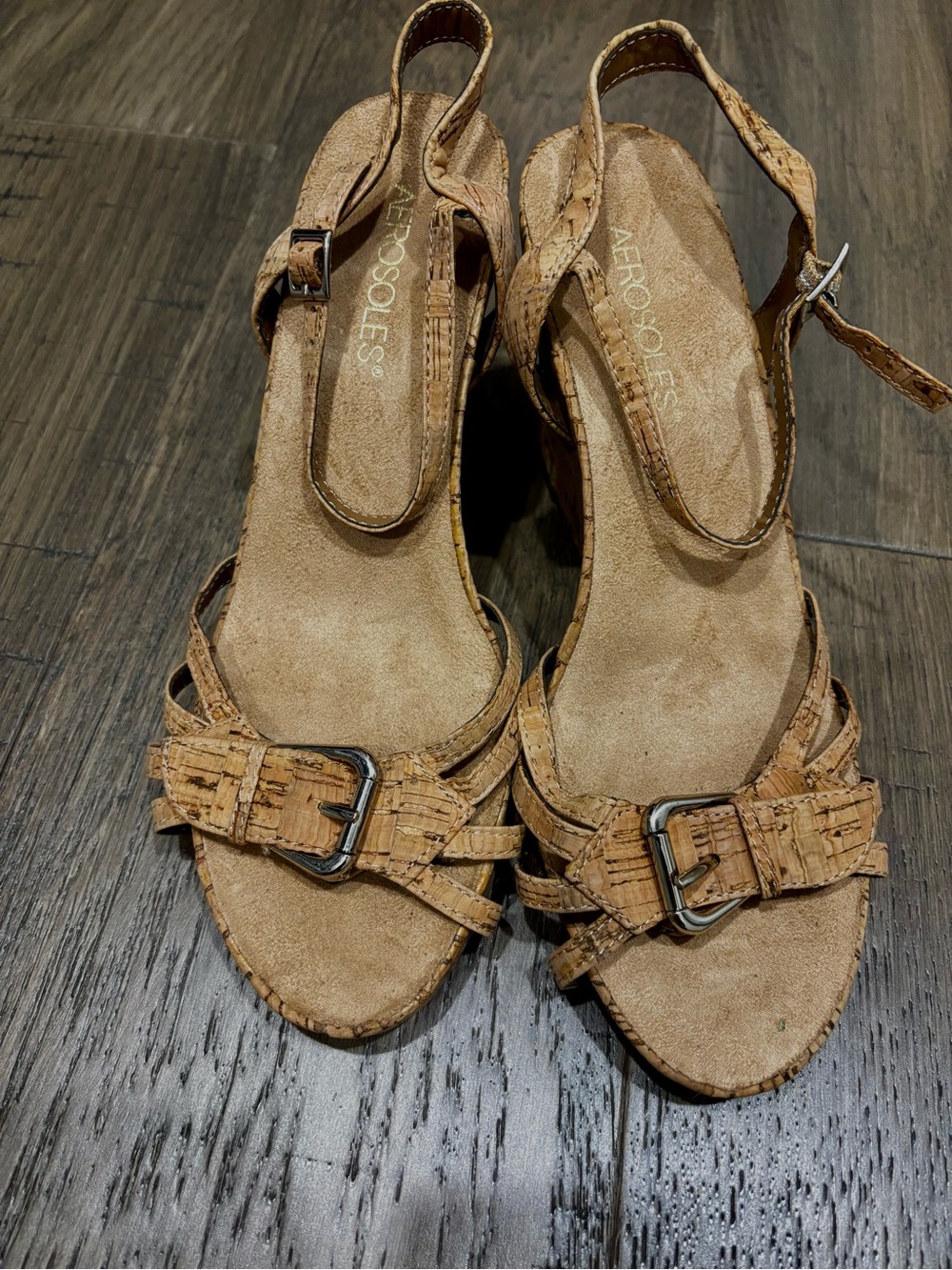 Aerosoles Women’s Cork Wedge Sandals
